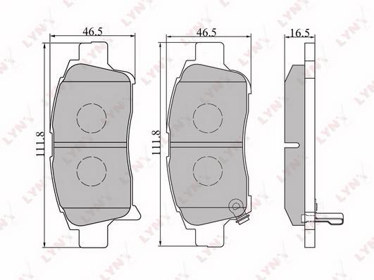 

Колодки тормозные передние Toyota Echo/Platz/Probox / Succeed 99>14 Lynx BD7519