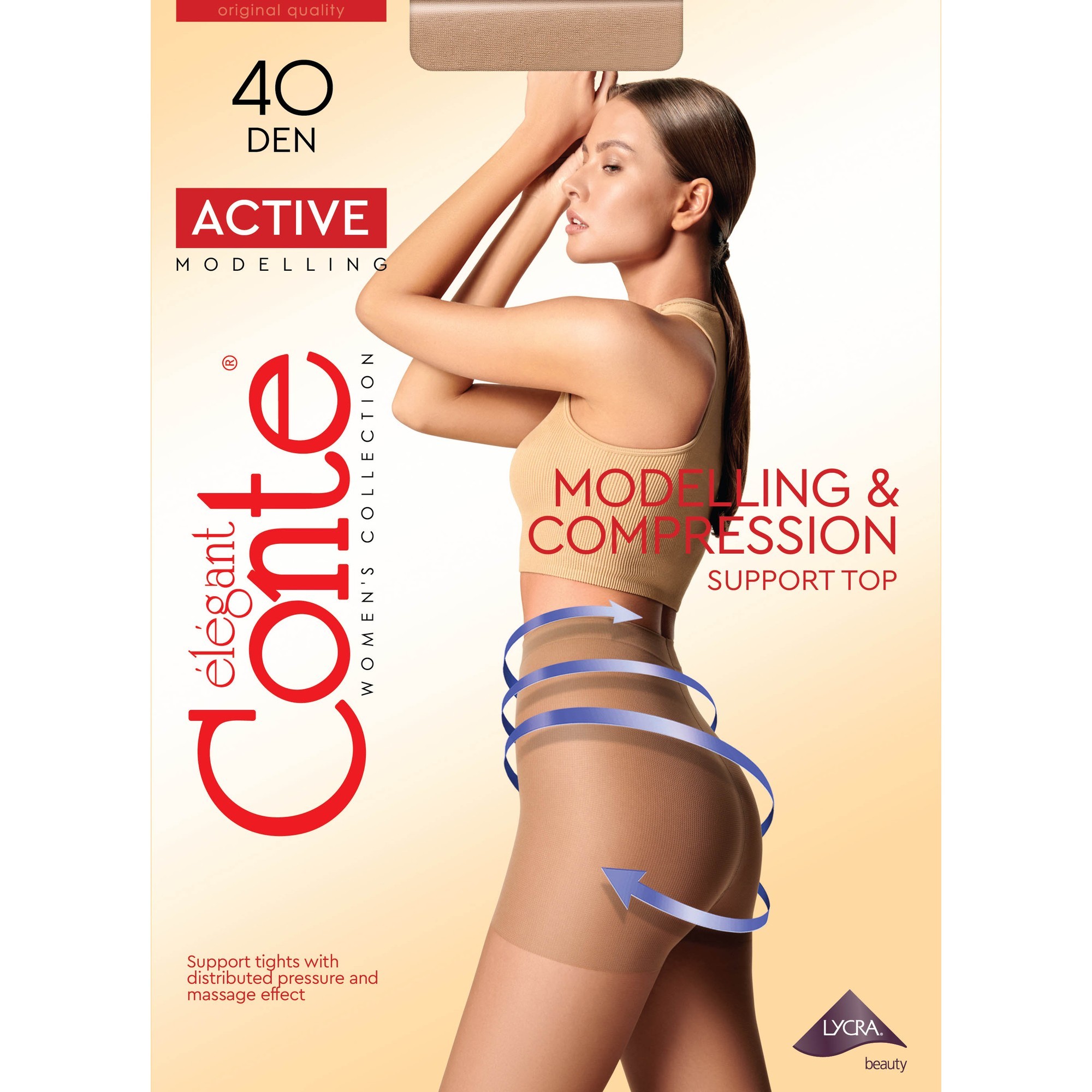 

Колготки женские Conte ACTIVE 40 бронзовые L, Бронзовый, ACTIVE 40