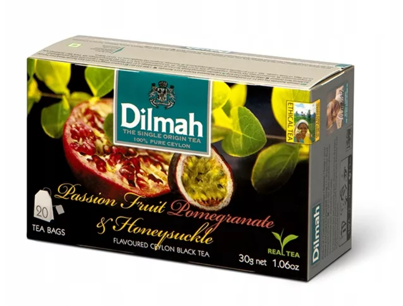 Чай черный Dilmah Fun маракуйя в пакетиках 1,5 г x 20 шт.