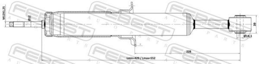 

Амортизатор передний GAS.TWIN TUBE 1шт