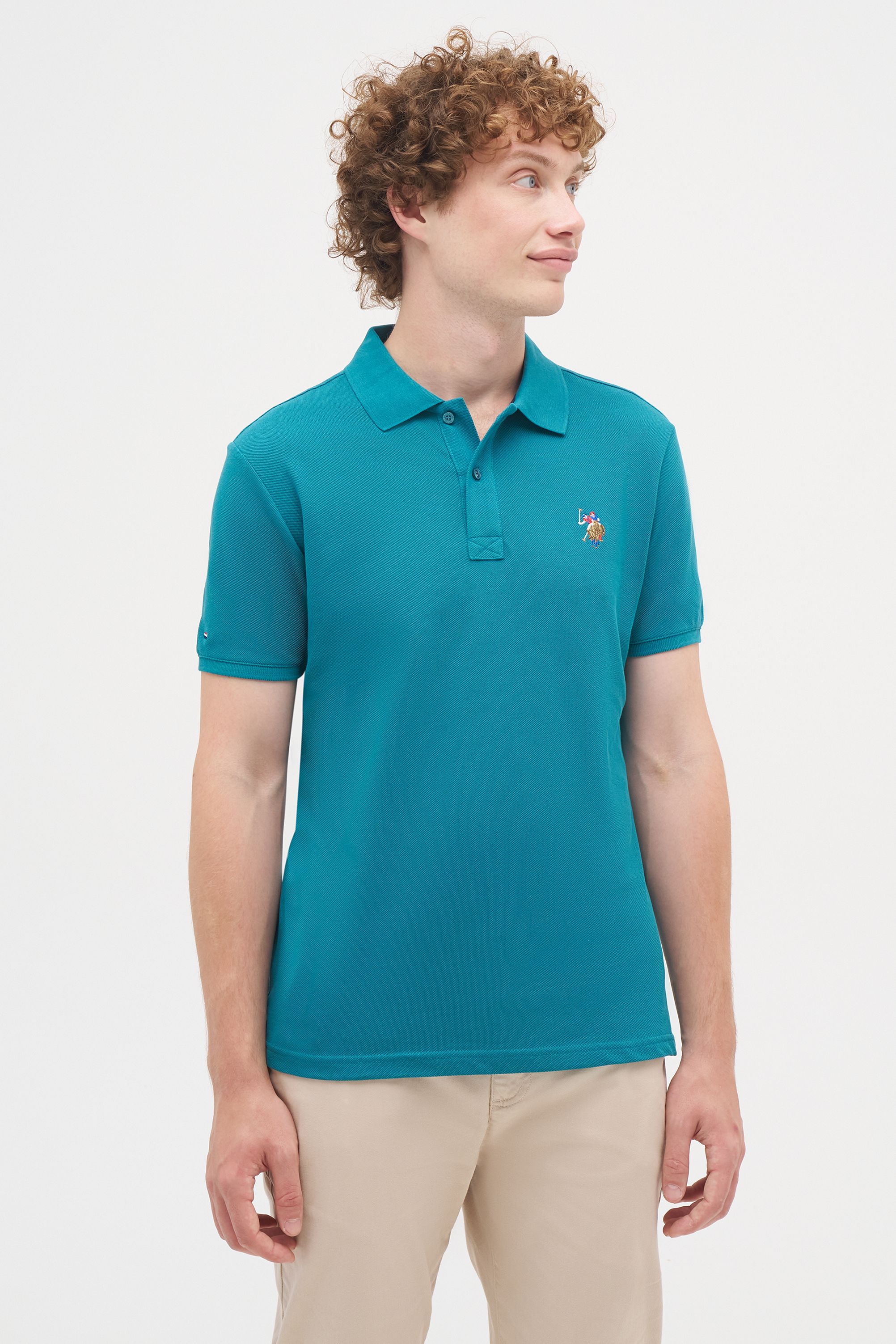 Футболка мужская U.S. POLO Assn. G081SZ0110TP10IY024 бирюзовая M U.S. POLO ASSN. бирюзовый