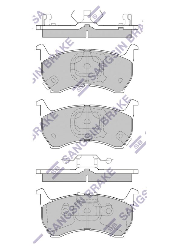 

Колодки Тормозные Передние Mazda 626 Ii Gc (1982-1987) Sangsin brake арт. SP1051