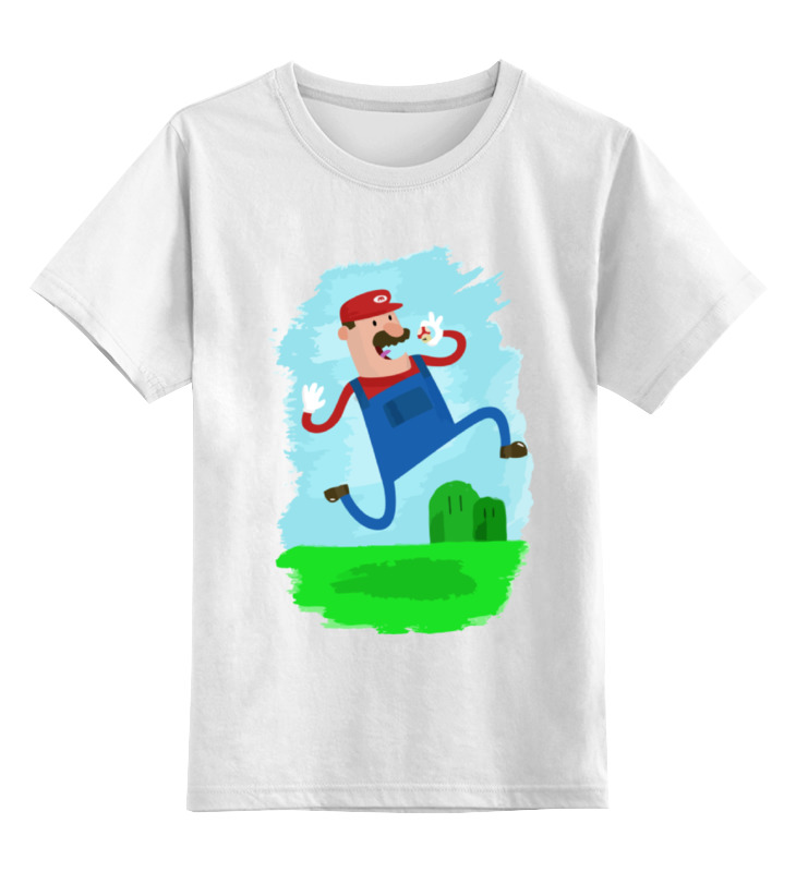 

Футболка детская Printio Марио (mario) цв. белый р. 116, Марио (mario)