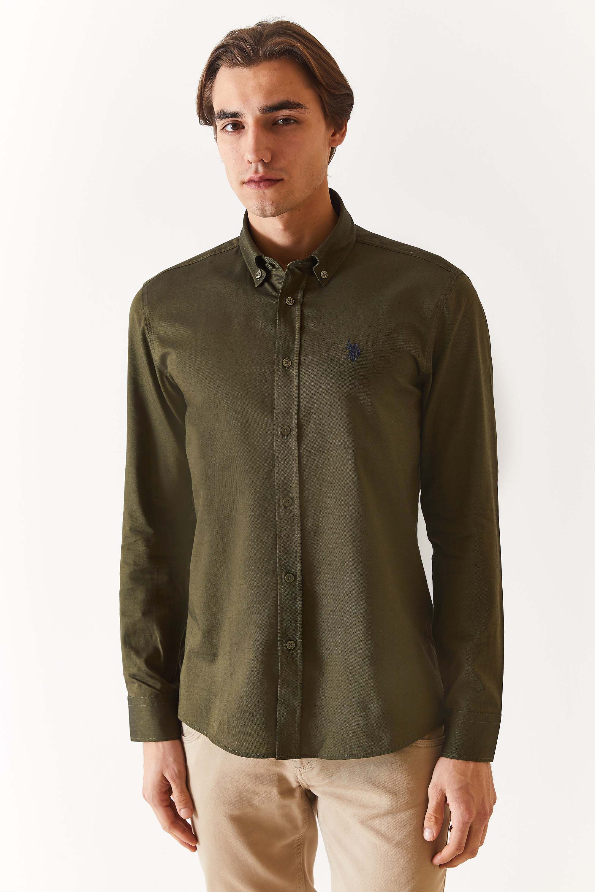 

Рубашка мужская U.S. POLO Assn. G081SZ0040CEDRO024K зеленая S, Зеленый, G081SZ0040CEDRO024K