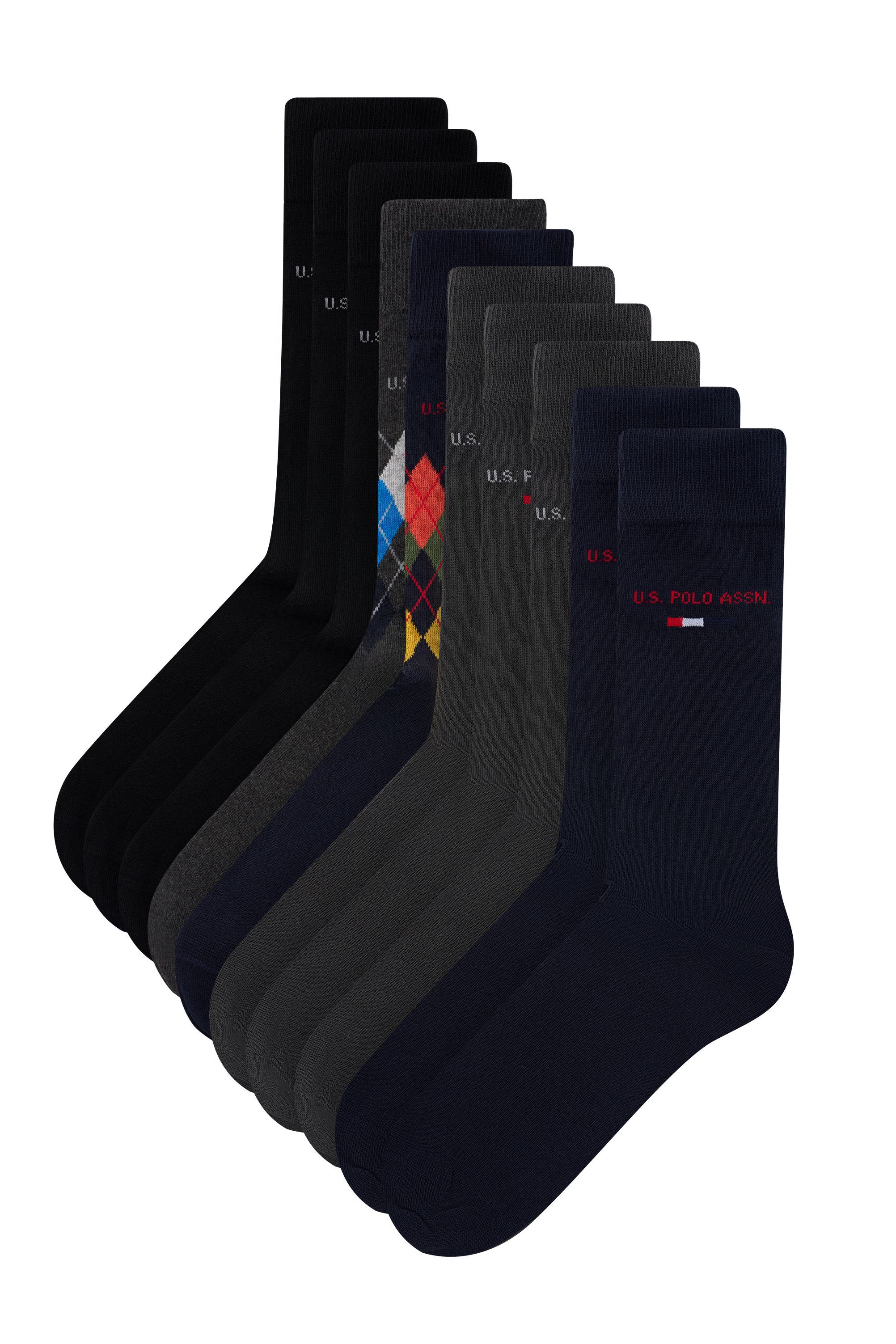 

Комплект носков мужских U.S. POLO ASSN. A081SZ013P01JACK черный/синий, A081SZ013P01JACK