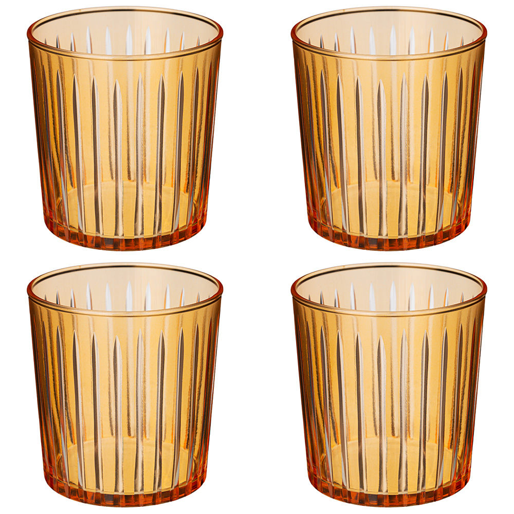 

Бокалы Rakle Sicilia amber 0.38 л, желтые 4шт, Желтый