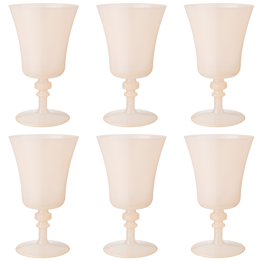 

Бокалы Rakle Iconic ivory 0.3 л, бежевые 6шт, Бежевый
