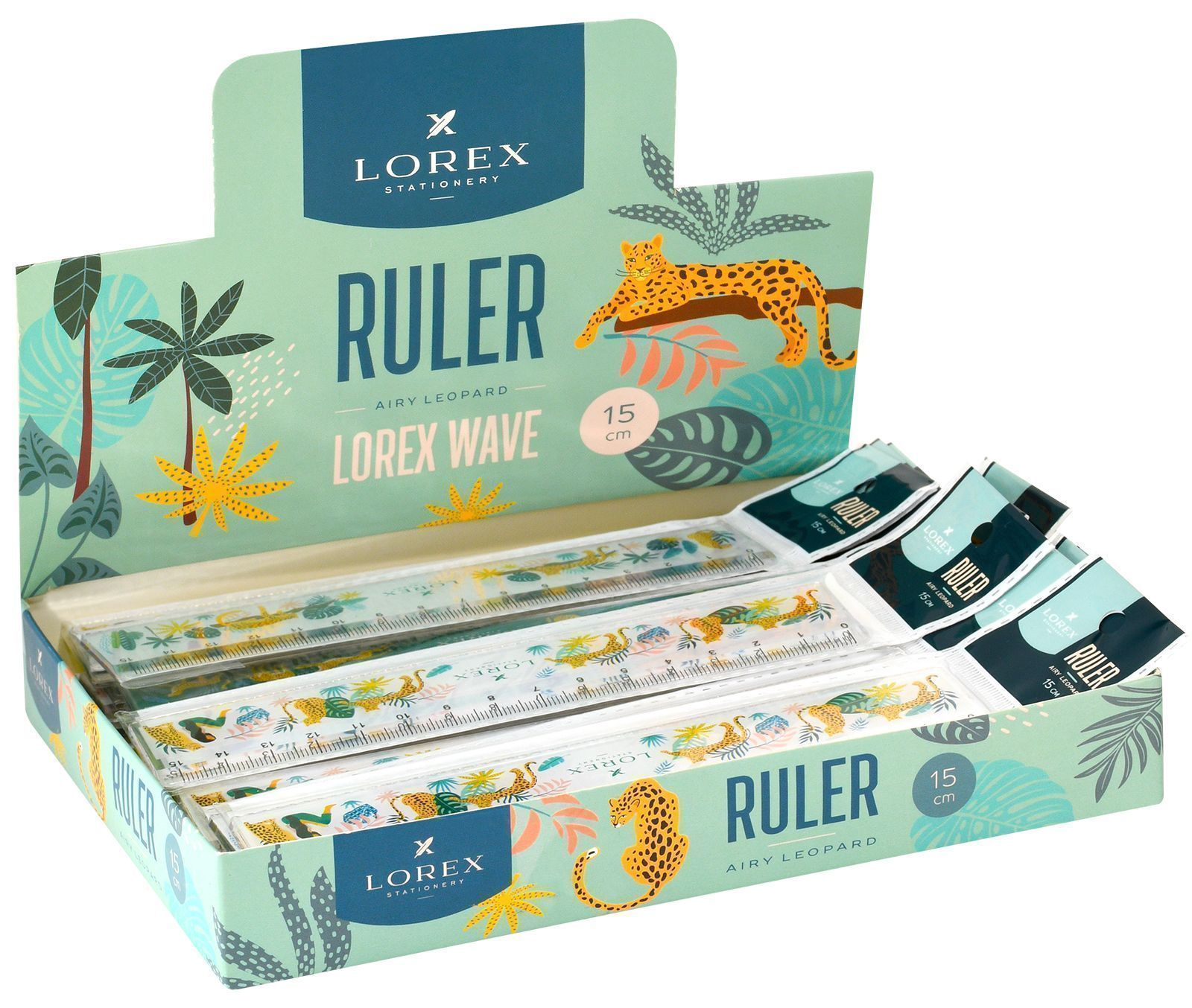 

Линейка Lorex 15 см, Разноцветный