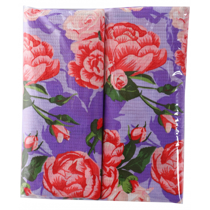 

Полотенце кух. вафельное 35x60 160гр/м2, Миллион роз ассорти, 10 шт