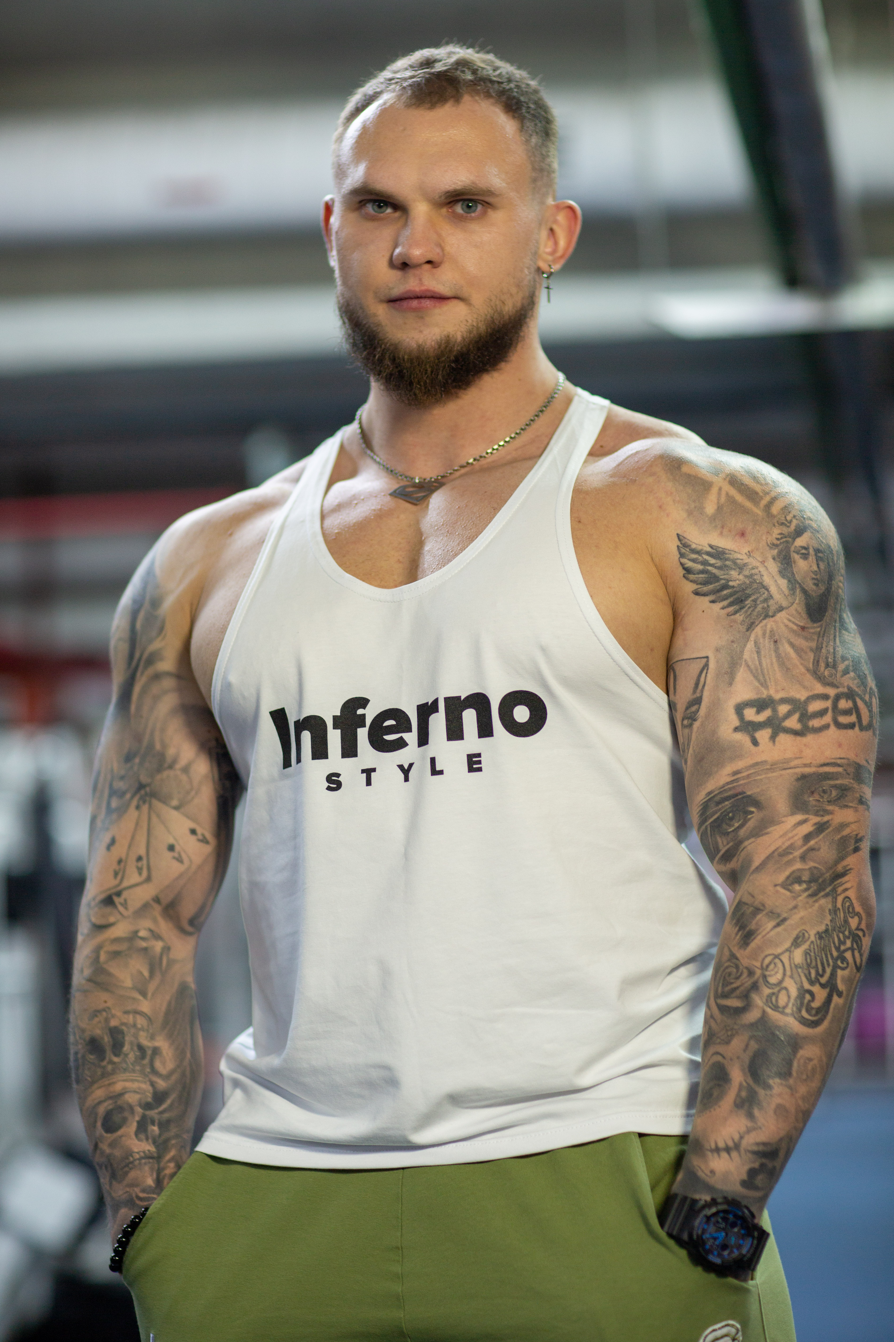

Майка мужская INFERNO style М-008-001 белая 3XL, Белый, М-008-001