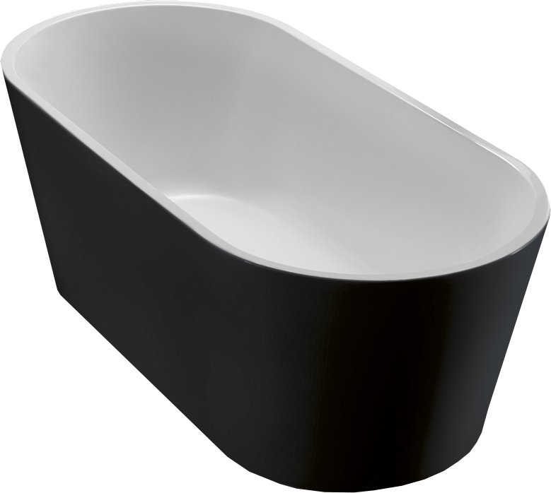 фото Акриловая ванна belbagno bb71-1800-nero 180x80