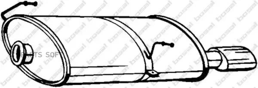 

BOSAL 190-619 Глушитель конечный PEUGEOT 206 CC (2D) 2.0 S16 [RFN (EW10J4)] 2000= 1шт