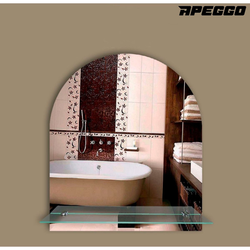 

Зеркало Apeggo Wilma 500х600 с полкой GG90348, Wilma