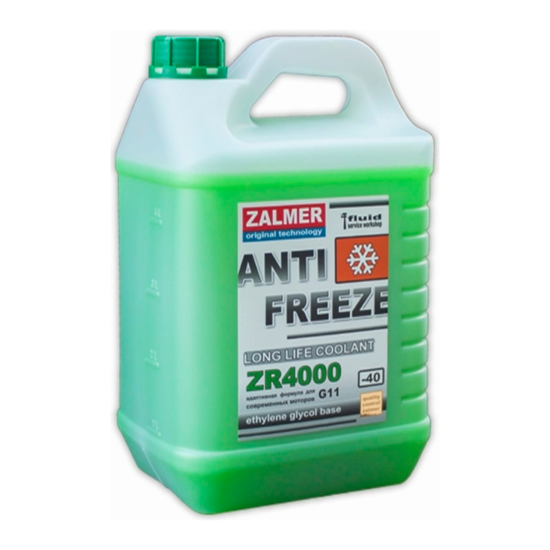 

ZALMER Антифриз Antifreeze ZR4000 LLC G11 зеленый -40С 5кг нетто ZR40G005