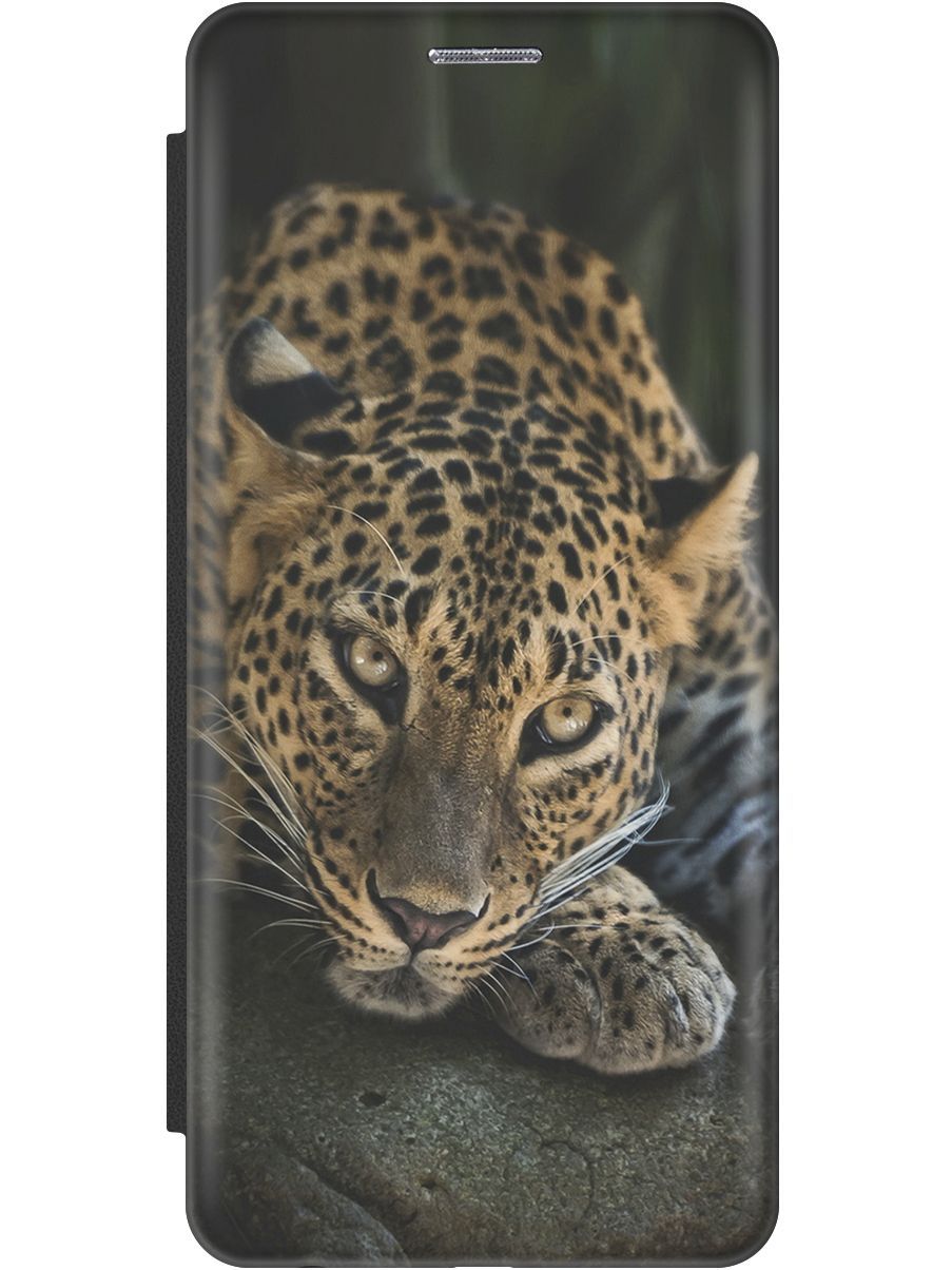 

Чехол-книжка на Samsung Galaxy S23 c принтом "Загадочный леопард" черный, Коричневый;оранжевый, 158323