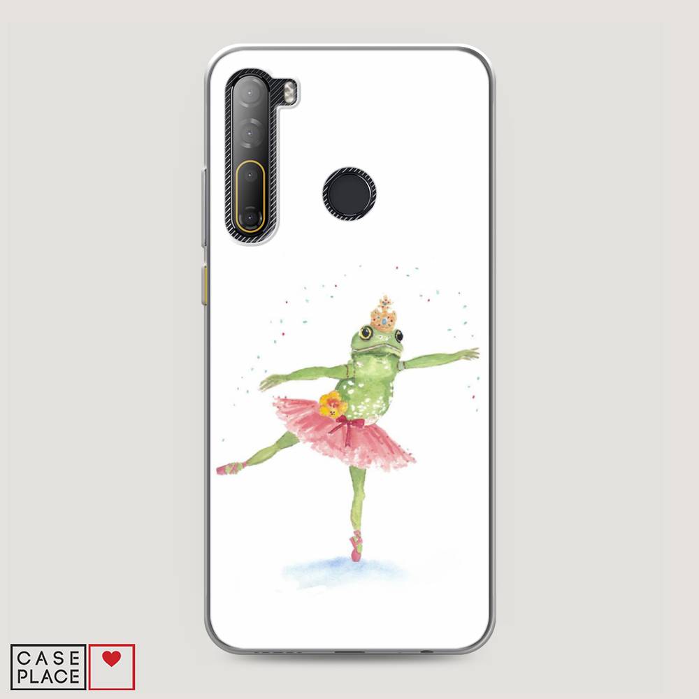 

Чехол на HTC Desire 20 Pro "Лягушка-балерина", Зеленый, 102750-4