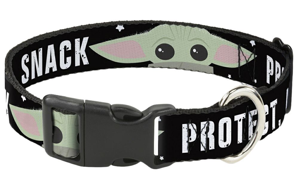 

Ошейник для собак Buckle-Down Звездные войны Малыш Йода Protect Attack черный р. S, Звездные войны Малыш Йода Protect Attack