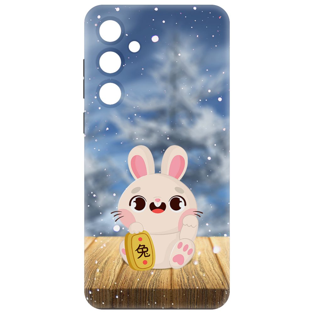 

Чехол-накладка Krutoff Soft Case Год кролика для Samsung Galaxy A55 5G (A556) черный