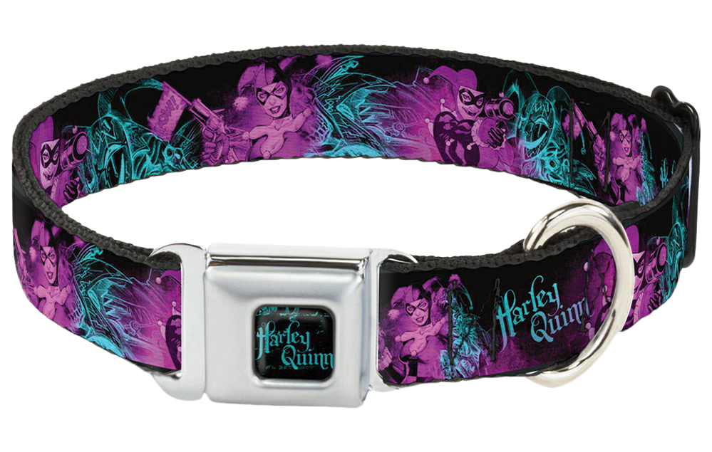

Ошейник для собак Buckle-Down На прицеле Харли Квинн с металлической застежкой 38-66 см, На прицеле Харли Квинн