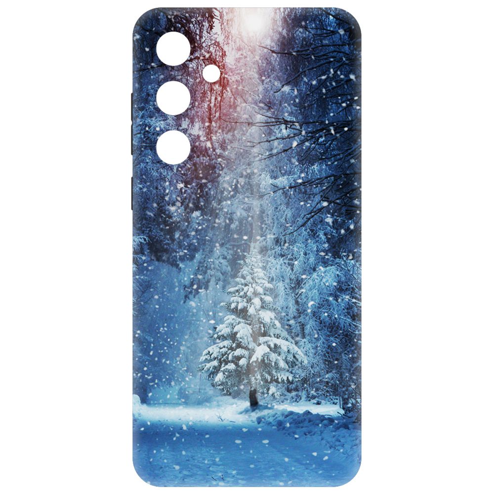 

Чехол-накладка Krutoff Soft Case Лесная ель для Samsung Galaxy A55 5G (A556) черный