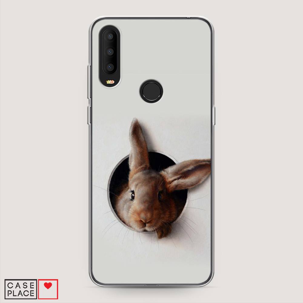 

Чехол на Alcatel 3X 5048Y (2019) "Любопытный кролик", Серый;коричневый, 170750-1