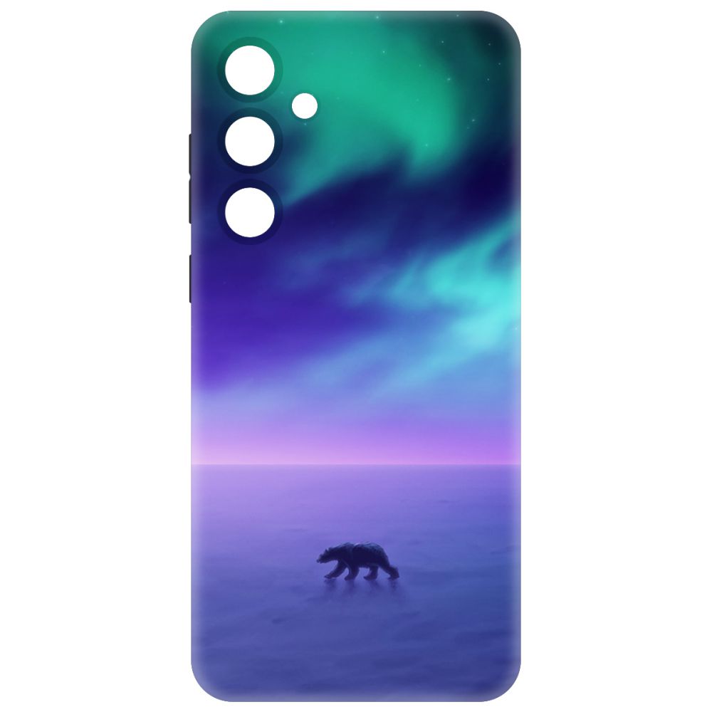 

Чехол-накладка Krutoff Soft Case Северное Сияние для Samsung Galaxy A55 5G (A556) черный