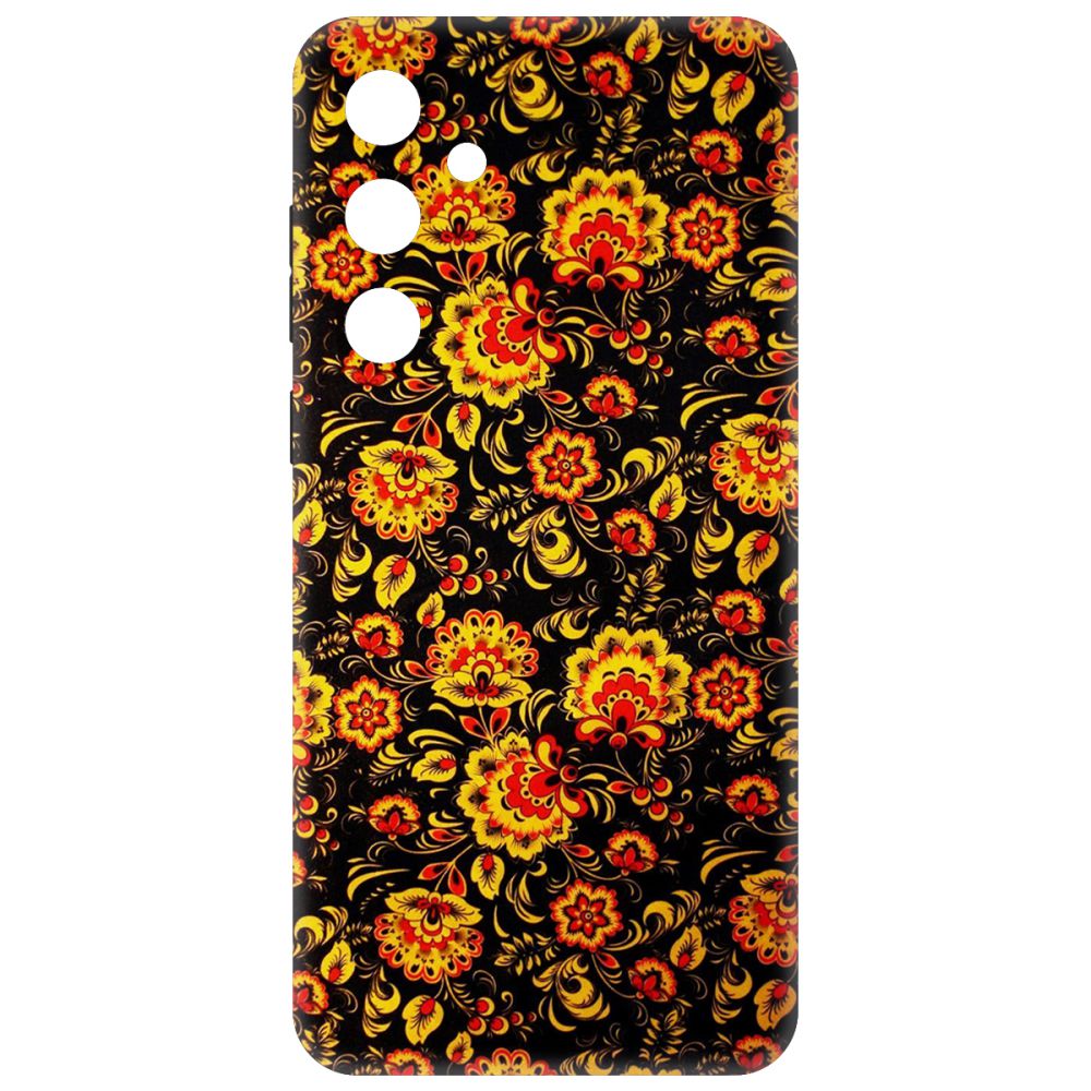 

Чехол-накладка Krutoff Soft Case Хохлома для Samsung Galaxy A55 5G (A556) черный