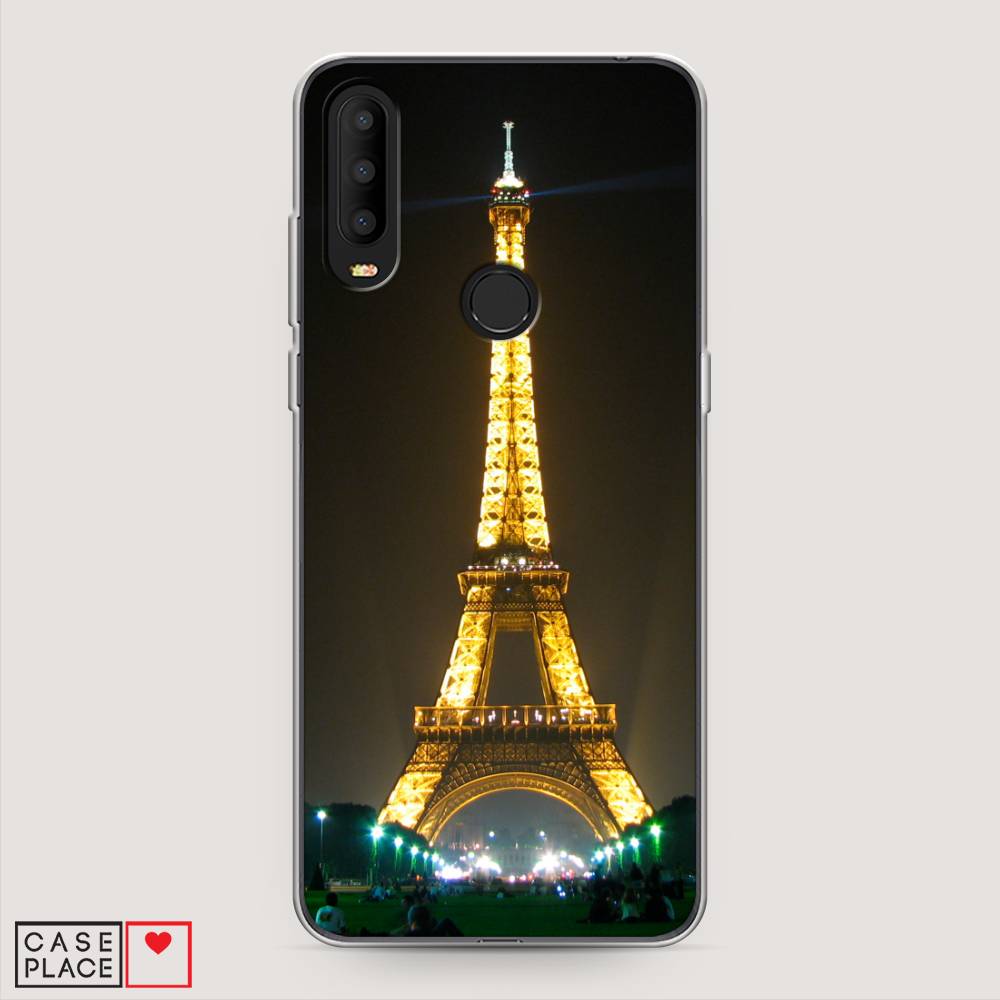

Чехол на Alcatel 3X 5048Y (2019) "Париж 2", Желтый;серый, 170750-2