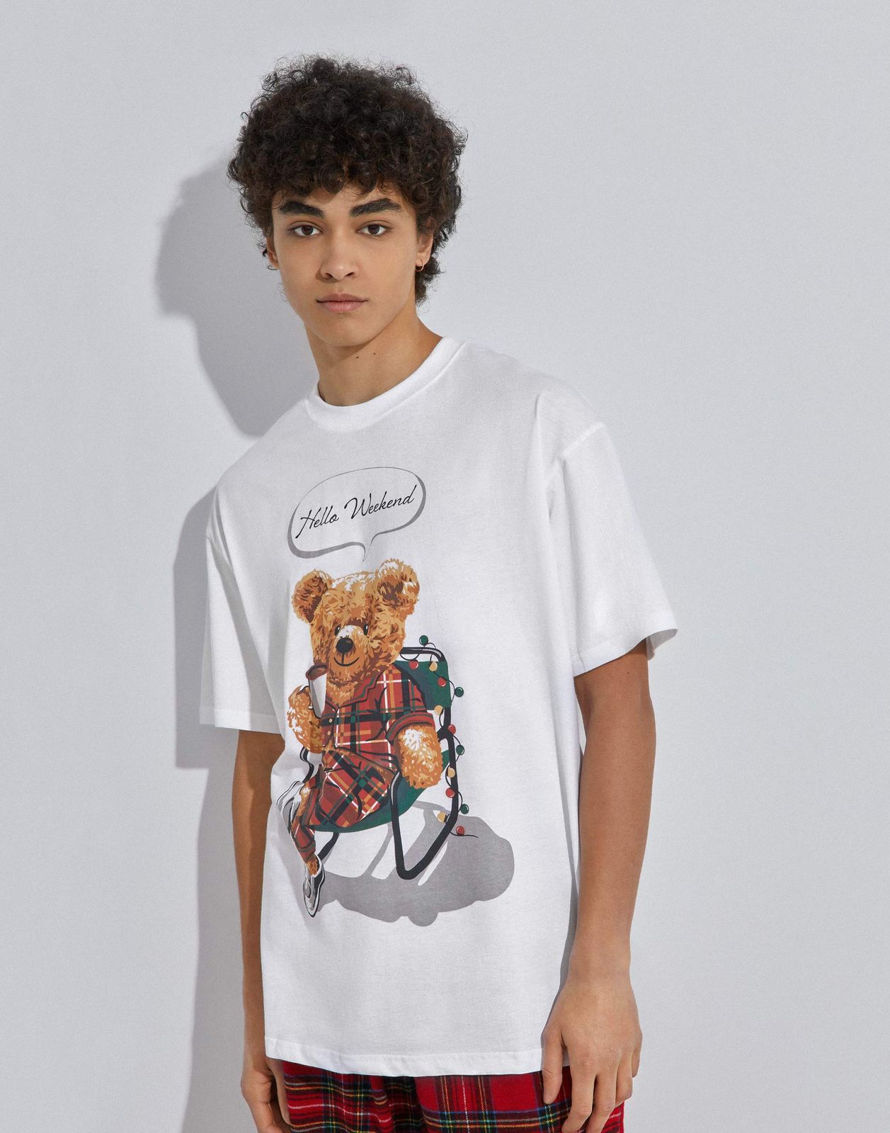 Футболка домашняя мужская Gloria Jeans BSL000543 белая M (48-50)