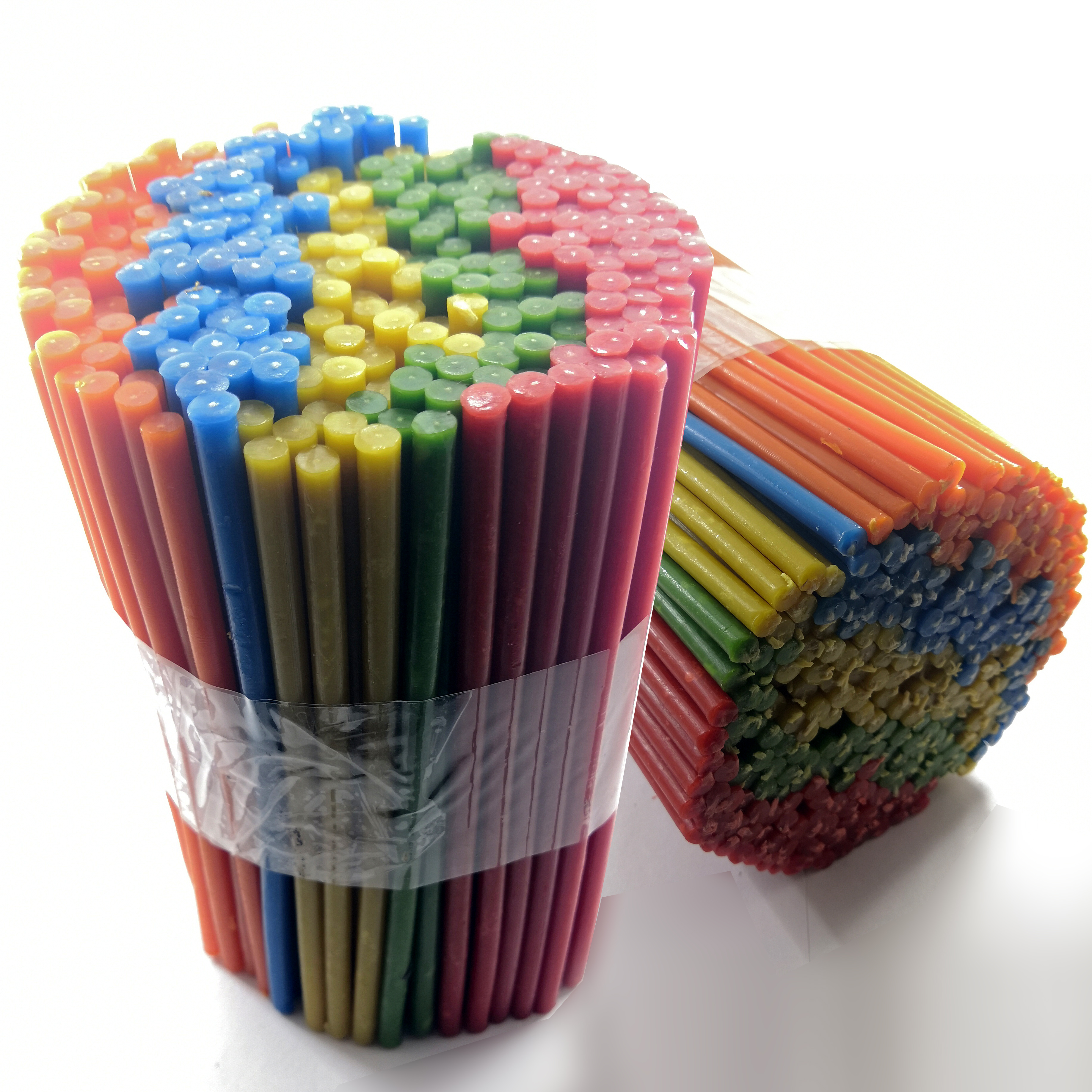 

Набор цветных восковых свечей (5 цветов) упаковка 2КГ, YM5C120N2KG