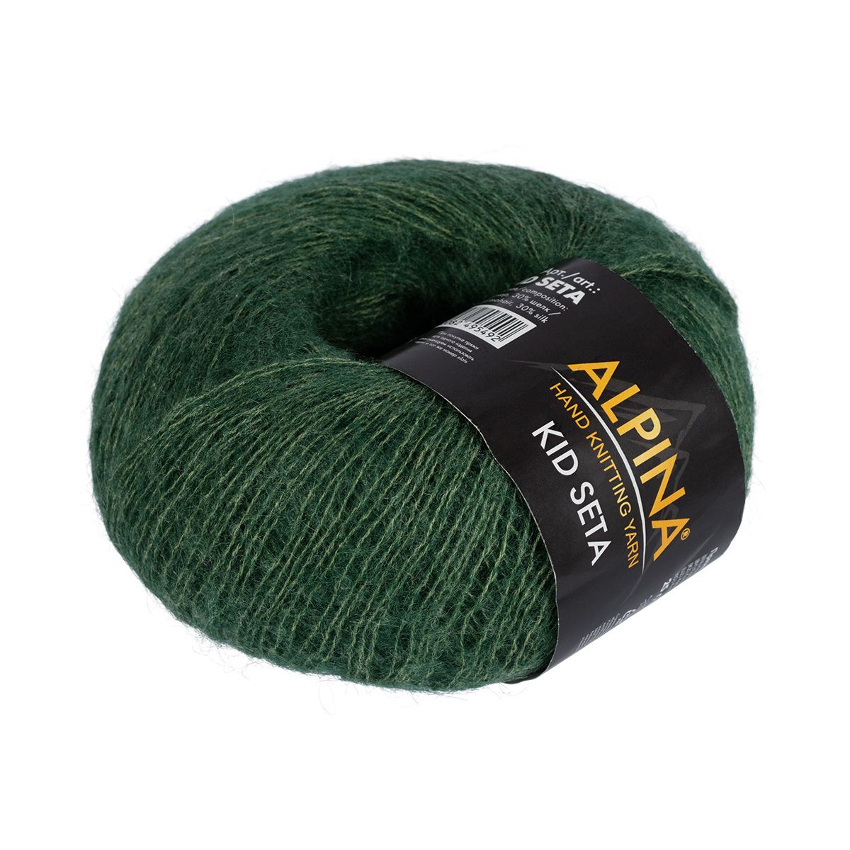

Пряжа Alpina KID SETA 70% кид мохер, 30% шелк 4 шт х 25 г 225 №08 темно-зеленый