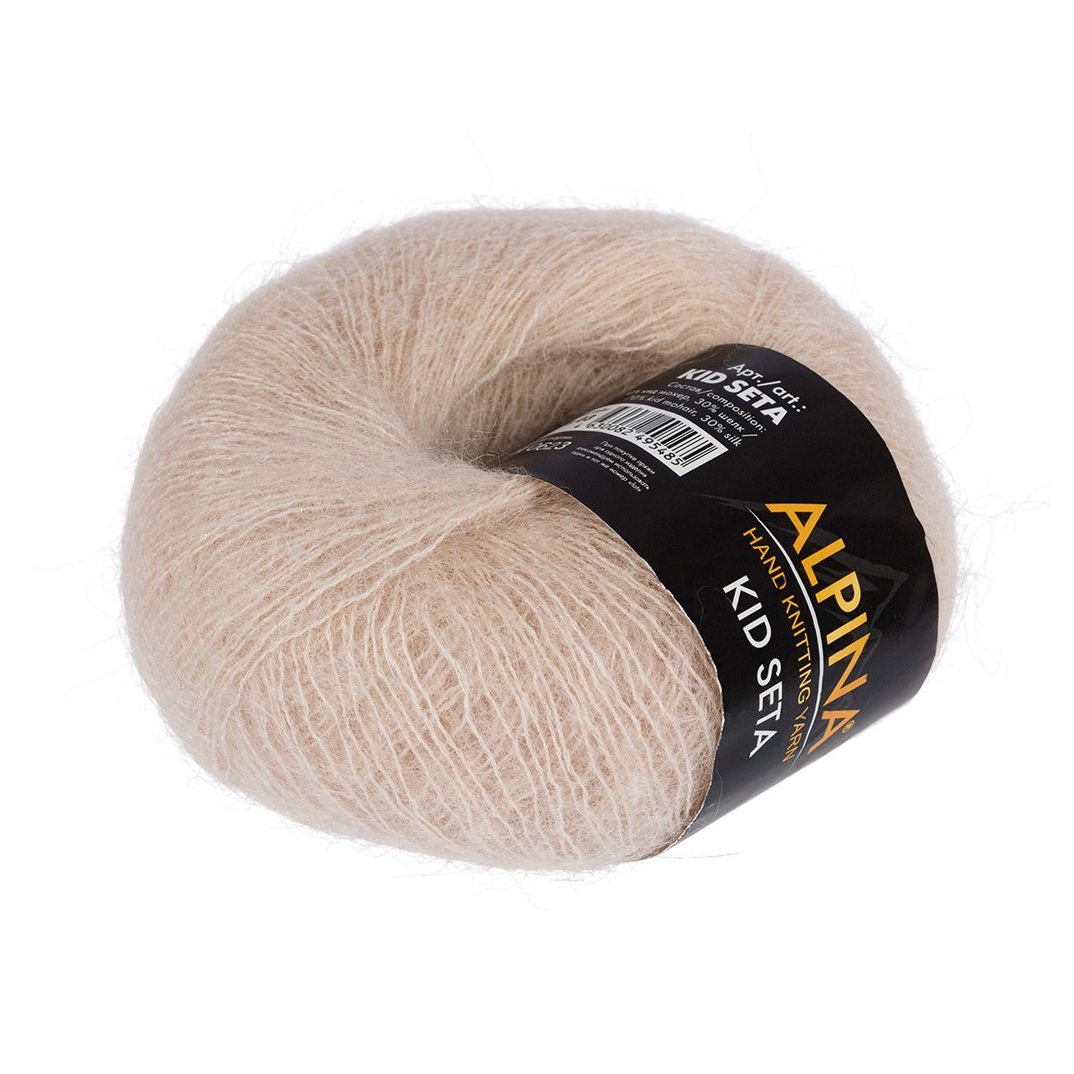 

Пряжа Alpina KID SETA 70% кид мохер, 30% шелк 1 шт х 25 г №03 бежевый