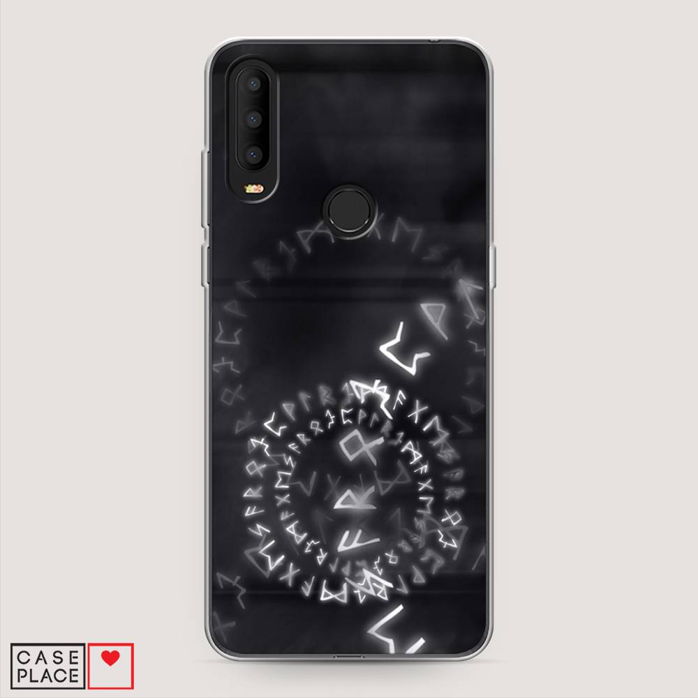 

Чехол на Alcatel 3X 5048Y (2019) "Руны", Серый;черный, 170750-3