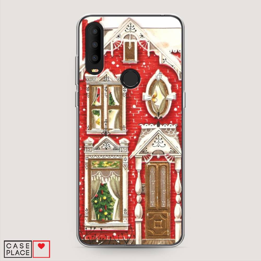 

Чехол на Alcatel 3X 5048Y (2019) "Пряничный домик", Белый;красный;зеленый, 170750-5