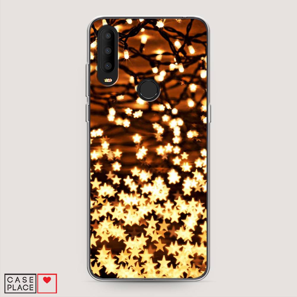 

Чехол на Alcatel 3X 5048Y (2019) "Новогодняя гирлянда", Золотистый, 170750-5