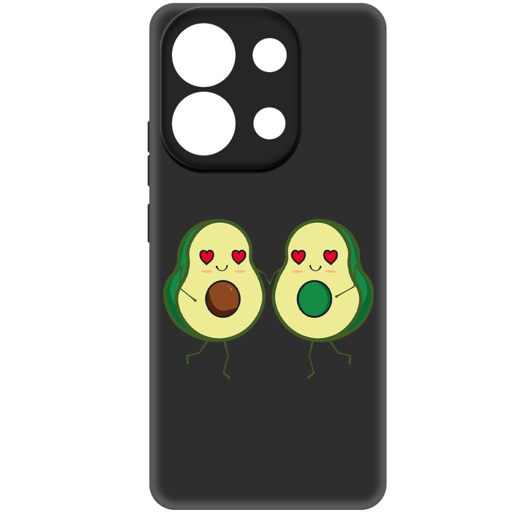 

Чехол-накладка Krutoff Soft Case Авокадо Пара для Xiaomi Redmi Note 13 4G черный