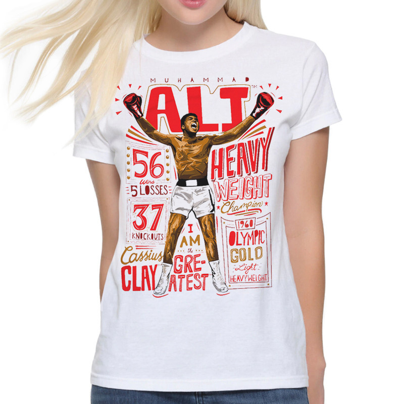 

Футболка женская DS Apparel Мухаммед Али 9899238-1 белая XL, Белый, Мухаммед Али 9899238-1