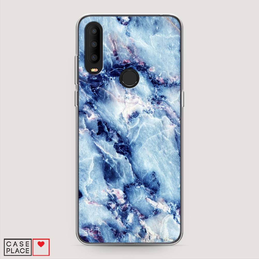 

Чехол на Alcatel 3X 5048Y (2019) "Мрамор с синими прожилками", Синий, 170750-3