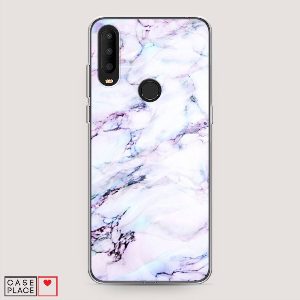 

Чехол на Alcatel 3X 5048Y (2019) "Радужный мрамор", Серый;фиолетовый, 170750-3