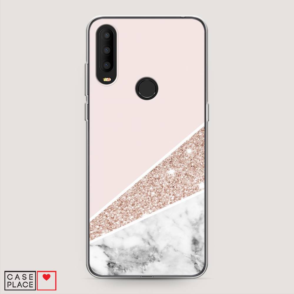 

Чехол на Alcatel 3X 5048Y (2019) "Блестящий розовый мрамор", 170750-3