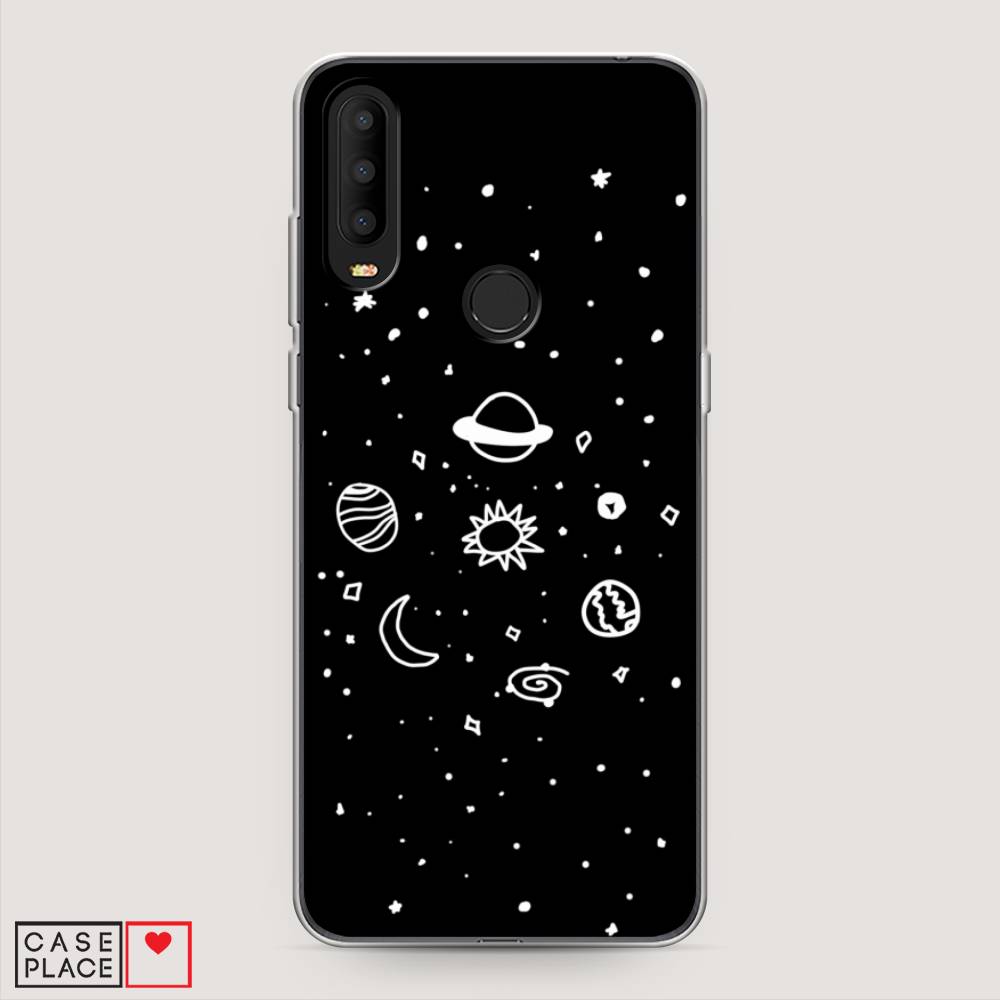 

Чехол на Alcatel 3X 5048Y (2019) "Дудл солнечной системы", Бежевый;серый, 170750-2