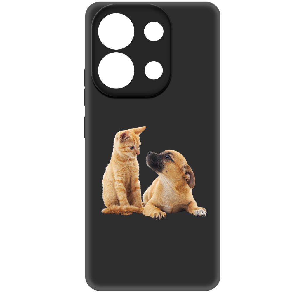 

Чехол-накладка Krutoff Soft Case Лучшие друзья для Xiaomi Redmi Note 13 4G черный