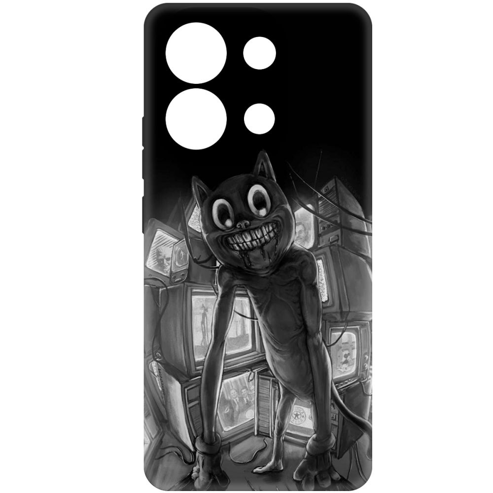 

Чехол-накладка Krutoff Soft Case Хаги Ваги - Картун Кэт для Xiaomi Redmi Note 13 4G черный