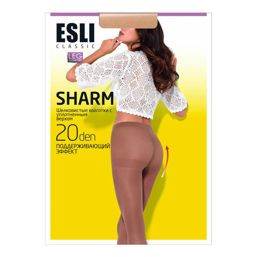 

Колготки женские Esli бежевые, Бежевый
