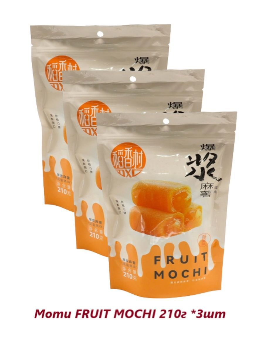 

Моти Deer DaDa Fruit Popping Mochi соленый яичный желток 210 г х 3 шт