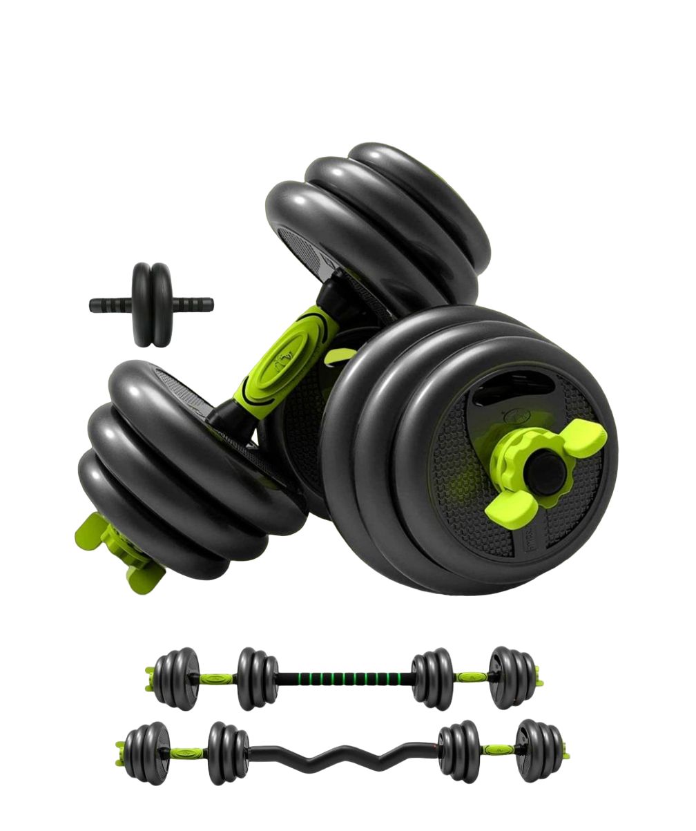 Разборные гантели FitnessLive 10015787 2 x 10 кг, green