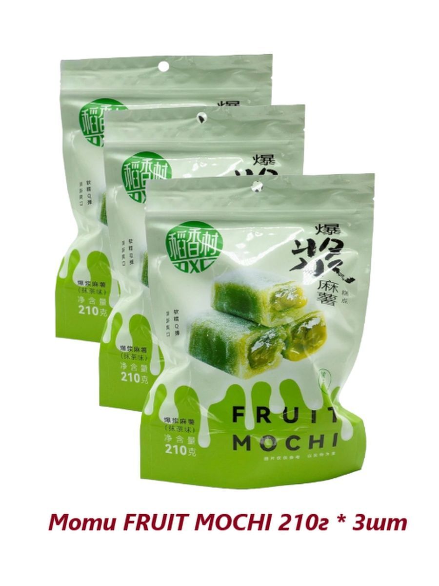 

Моти Deer DaDa Fruit Popping Mochi со вкусом Матча 210 г х 3 шт