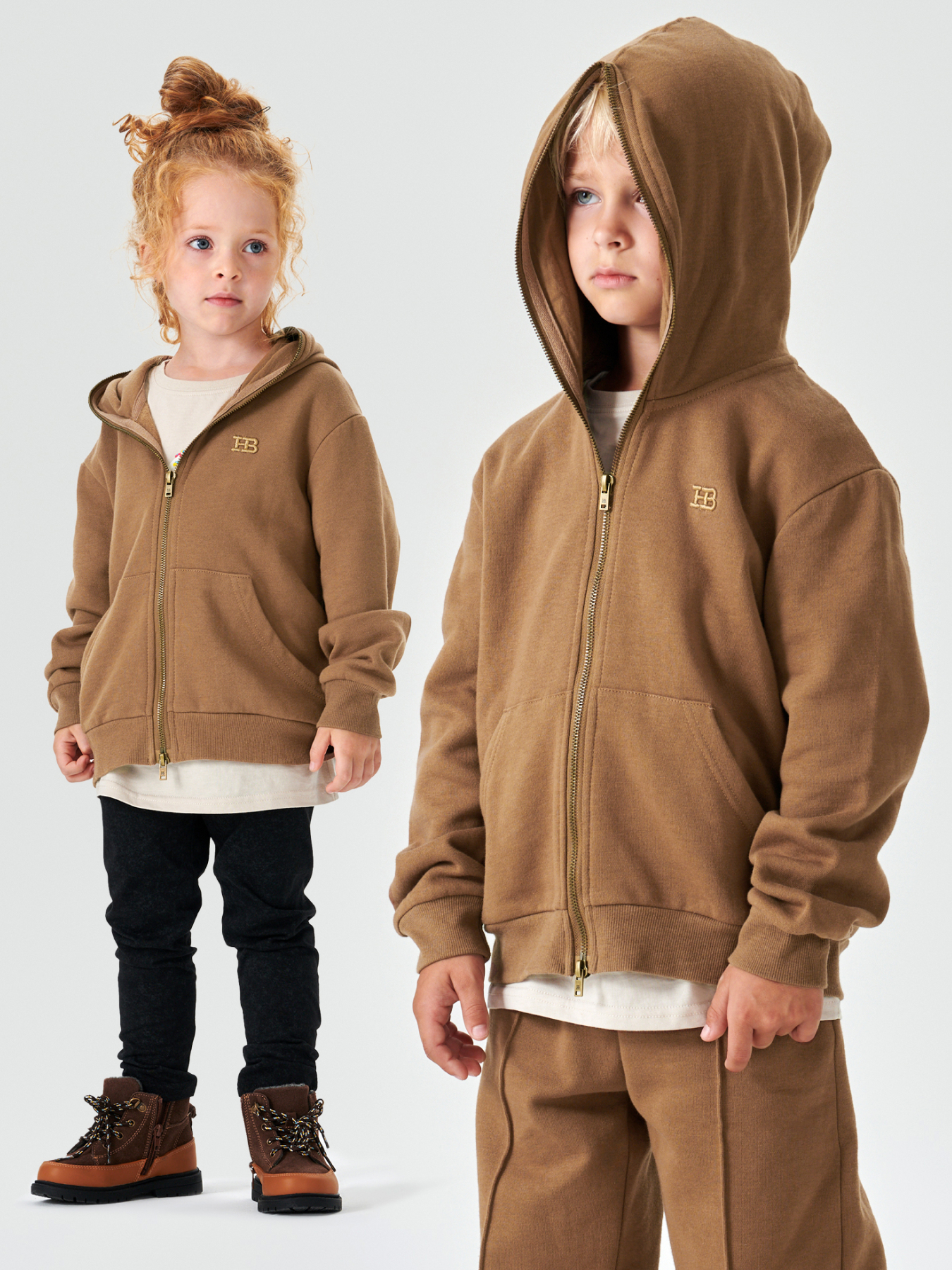 Толстовка детская Happy Baby 88236-1, brown, 128