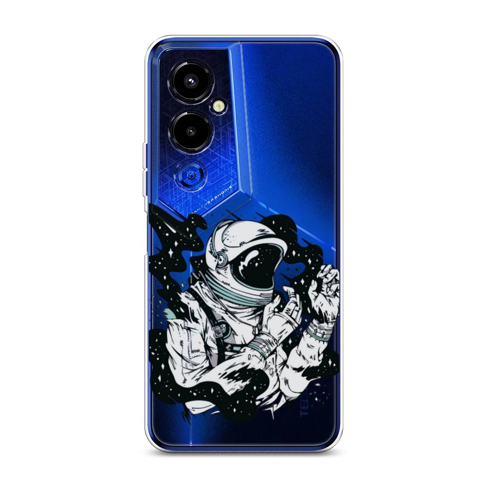 

Чехол Awog на Tecno Pova 4 pro / Техно Пова 4 Про "Космонавт арт", Черный;белый;прозрачный
