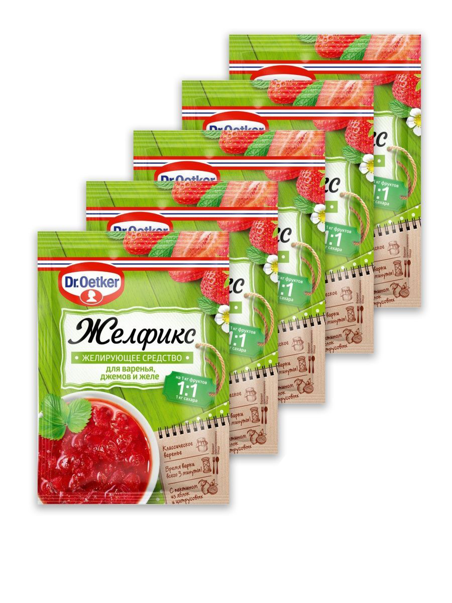 

Желирующее средство Dr.Oetker для варенья 20 г х 5 шт
